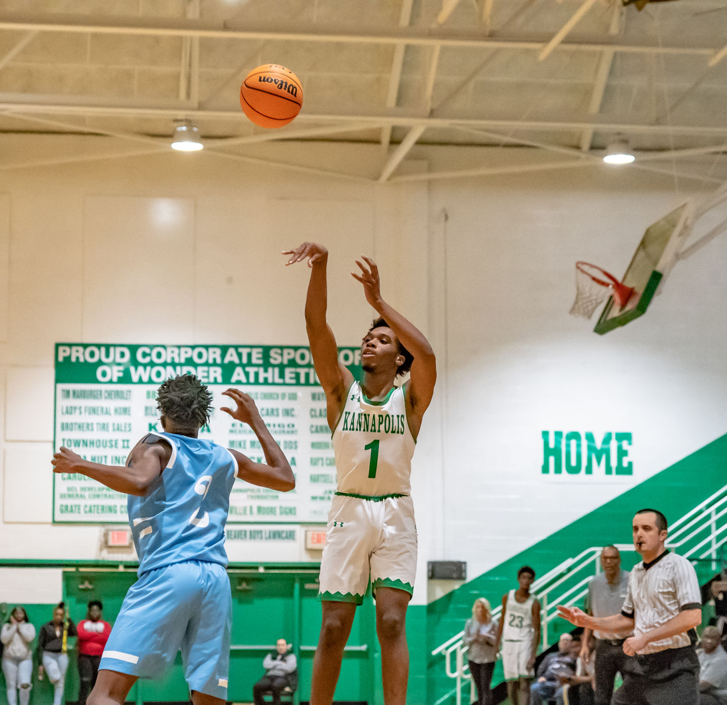 their home basketball game against West Rowan